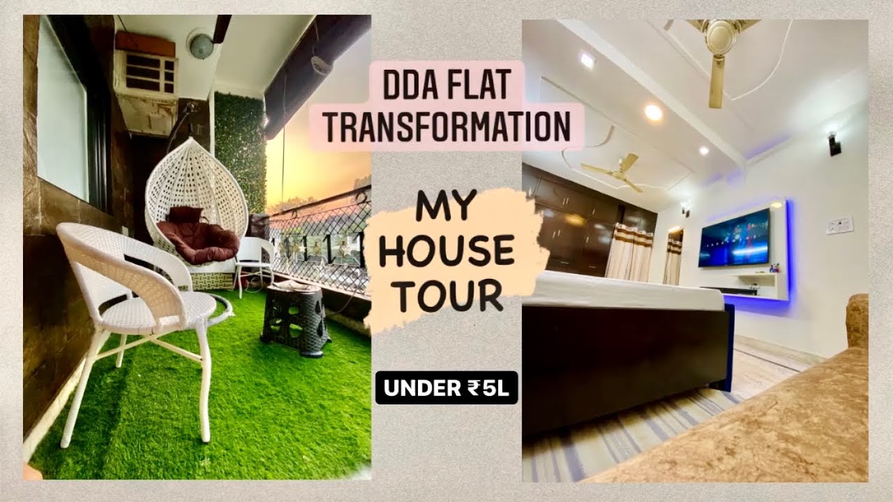 My House Tour | DDA flat transformation | Small Budget Big Makeover | swaad.aagaya