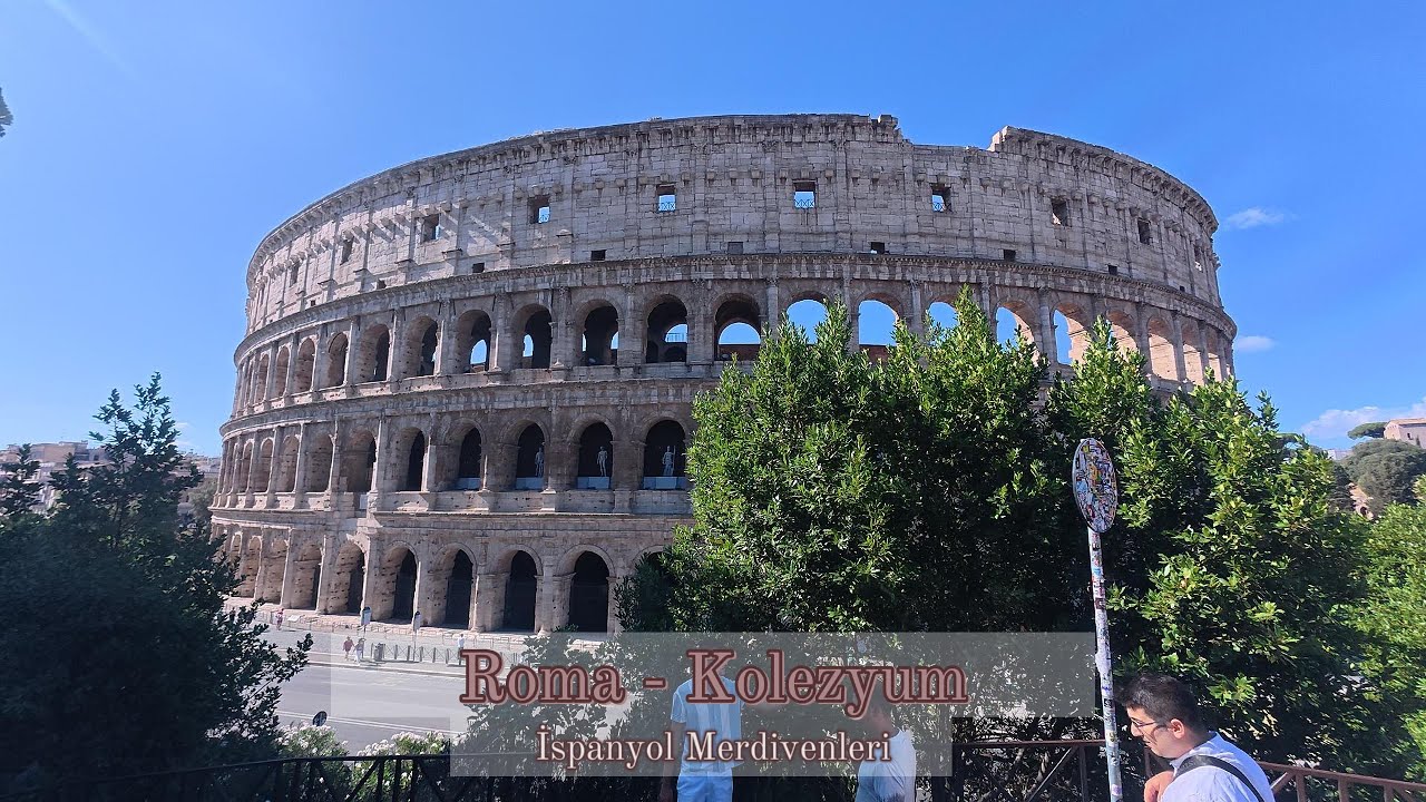 İtalya, Kolezyum, Roma, İspanyol Merdivenleri (Panaromik Seyir)