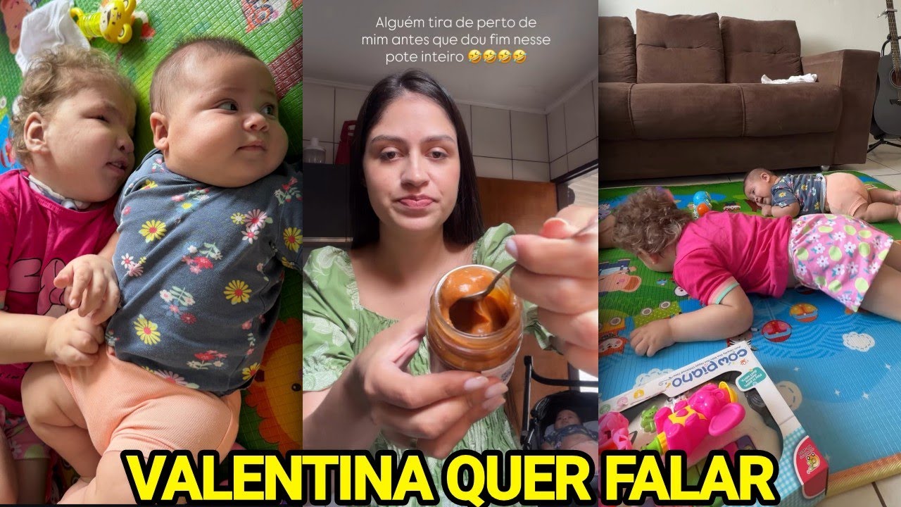 ANA VITÓRIA ESTIMULANDO AS MENINAS+ VALENTINA QUER FALAR 