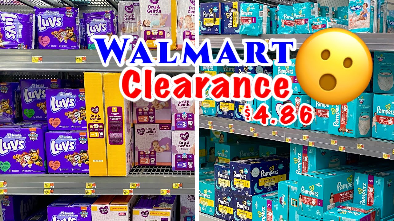 😱WALMART NEW CLEARANCE SALE FOR BABY DIAPERS AS LOW AS $4.86*WALMART CLEARANCE FINDS😮SHOP WITH ME