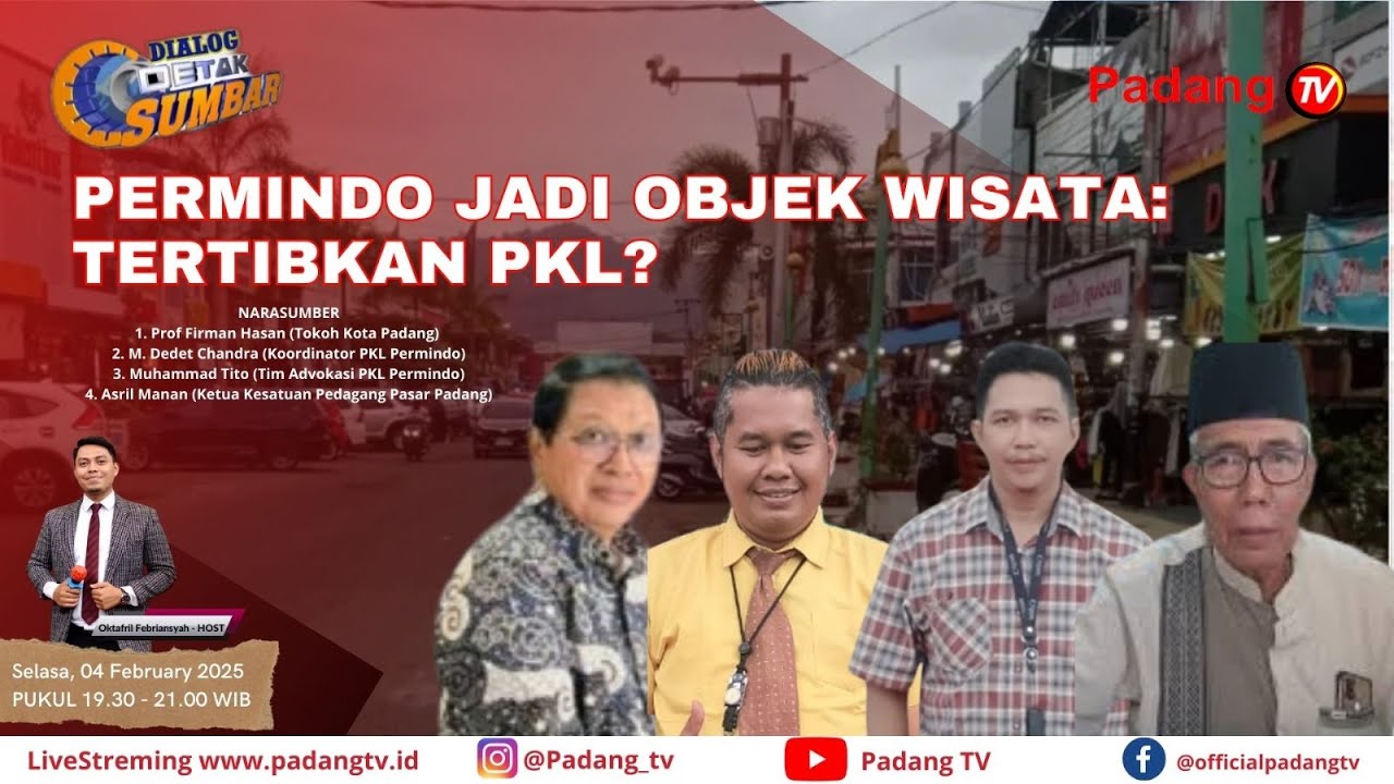 LIVE : Dialog Detak Sumbar - Polemik Penataan Kawasan Permindo, Apa Solusinya?