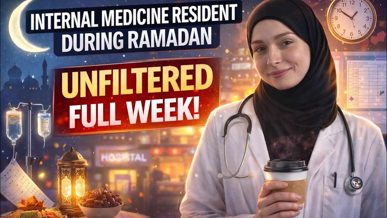 Unfiltered Full week of Ramadan as Internal  Medicine Resident, ward rounds & suhoor alarms
