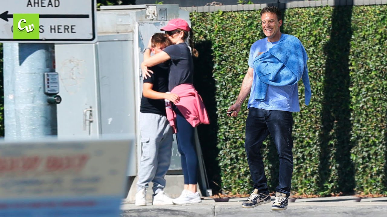 Jennifer Garner and her son with Ben Affleck, Samuel share an adorable moment while picking him up