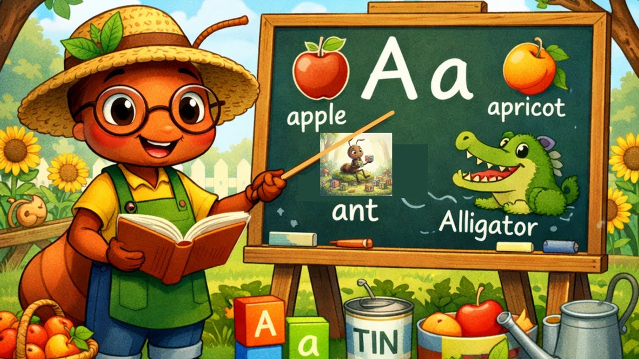 Англійська буква Aa. LESSON 5 🐜🍎