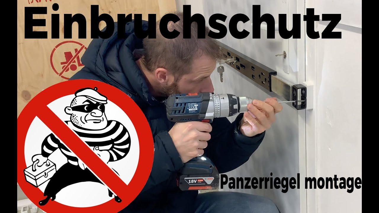 Abus Panzerriegel PR2600 Montageanleitung - Einbruchschutz