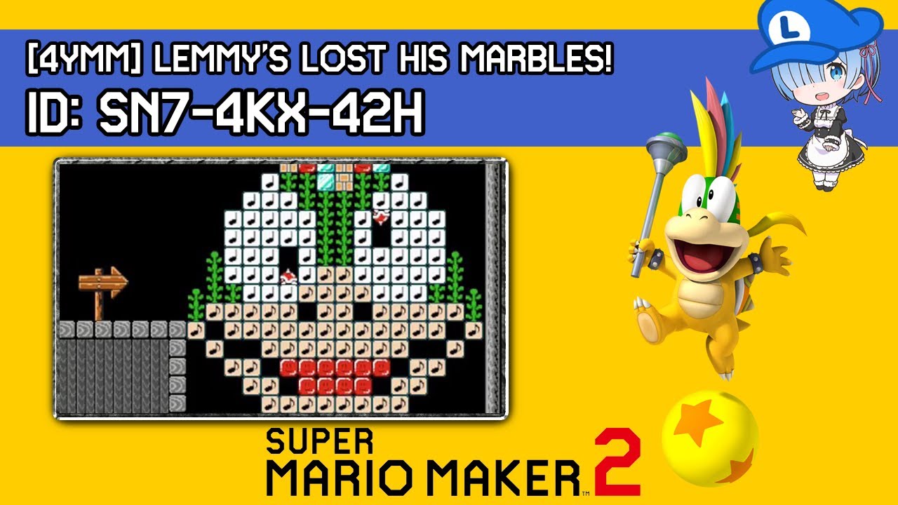 [4YMM] Lemmy's Lost His Marbles! - Super Mario Maker 2 BIZARRE SUPER EXPERT Level Showcase