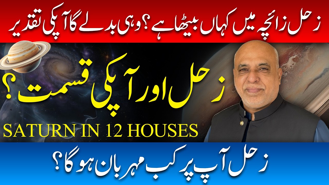 Saturn in Horoscope: Effects in All 12 Houses | Career, Marriage & Wealth | Astrologer Raza Jawa