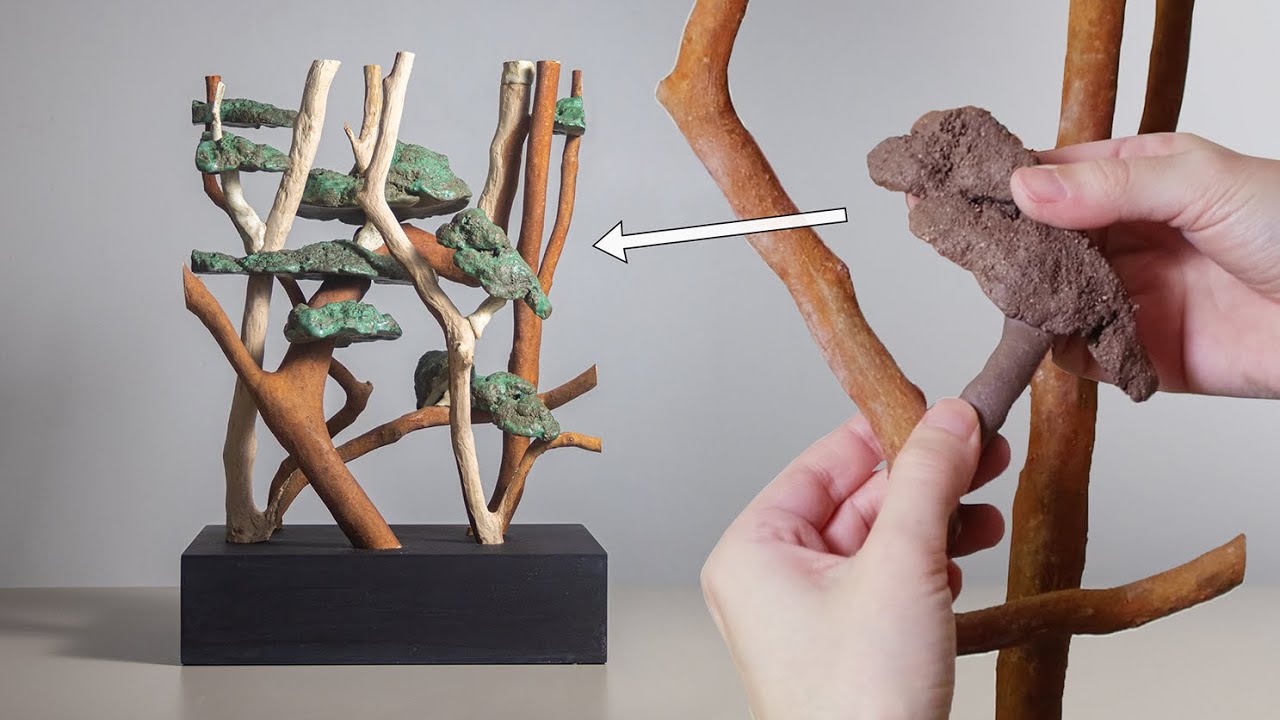 Sculpting a Forest with Clay and Wood