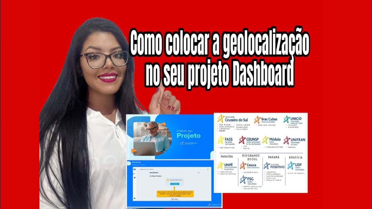 como colocar a geolocalização no projeto de extensão dashboard? 
