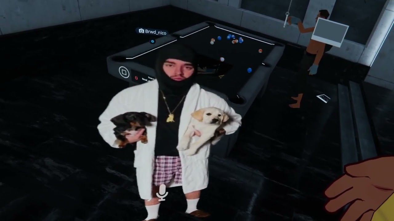 Mi Amor and I play games in VRChat
