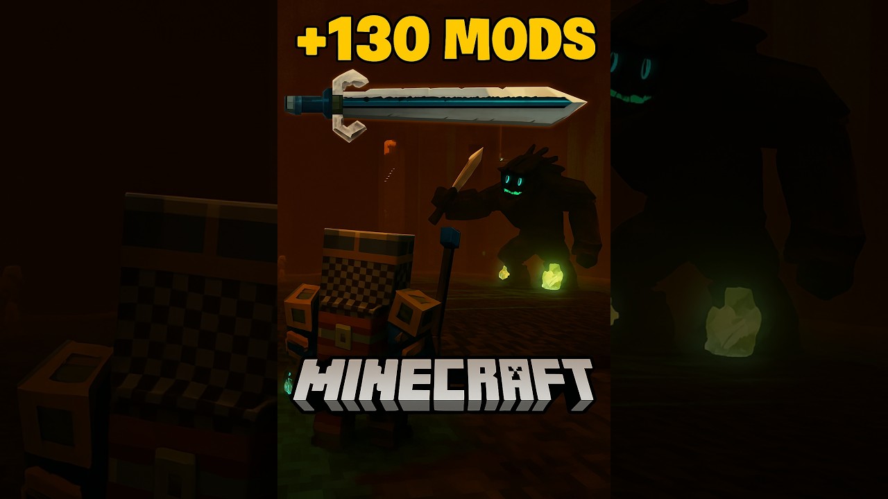 ¡Minecraft con +130 MODS! Batalla Épica contra Jefe Final en Dungeon Oscuro
