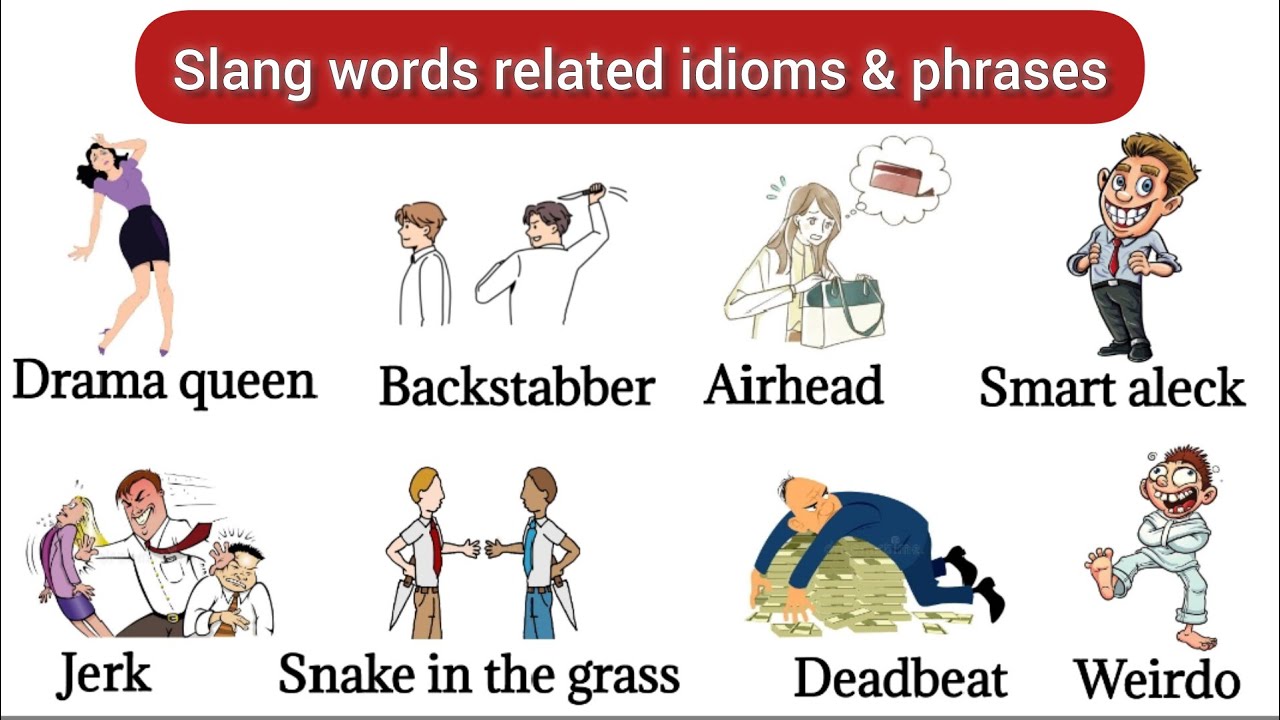 Slang words related idioms & phrases | english vocabulary | english slang words