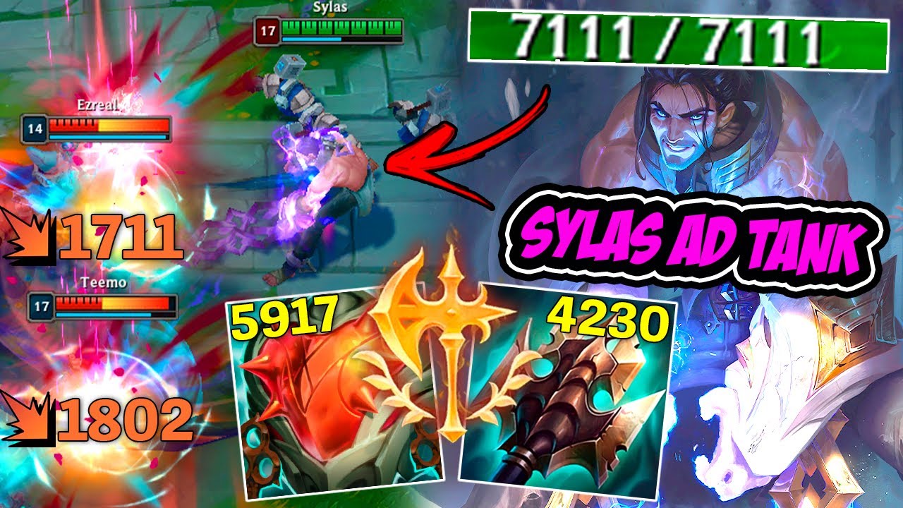 SYLAS AD TANK COM 7 MIL DE VIDA FICA IMORTAL !! - LEAGUE OF LEGENDS
