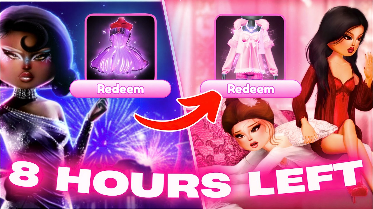 ONLY 8 HOURS LEFT before the Valentine’s Update in Dress To Impress!
