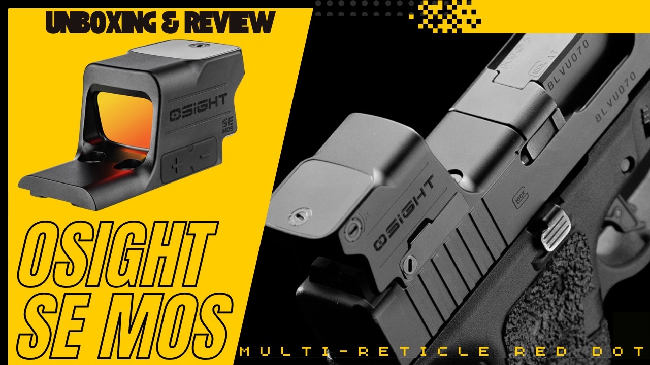 Обзор и распаковка закрытого коллиматорного прицела OSIGHT SE MOS | Новый дизайн для Glock
