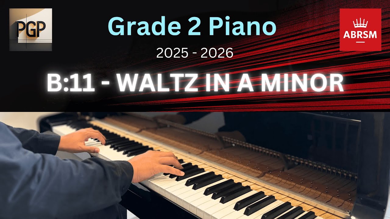 WALTZ IN A MINOR by Fritz Spindler | ABRSM 2025 & 2026 Grade 2 B11 Piano Tutorial
