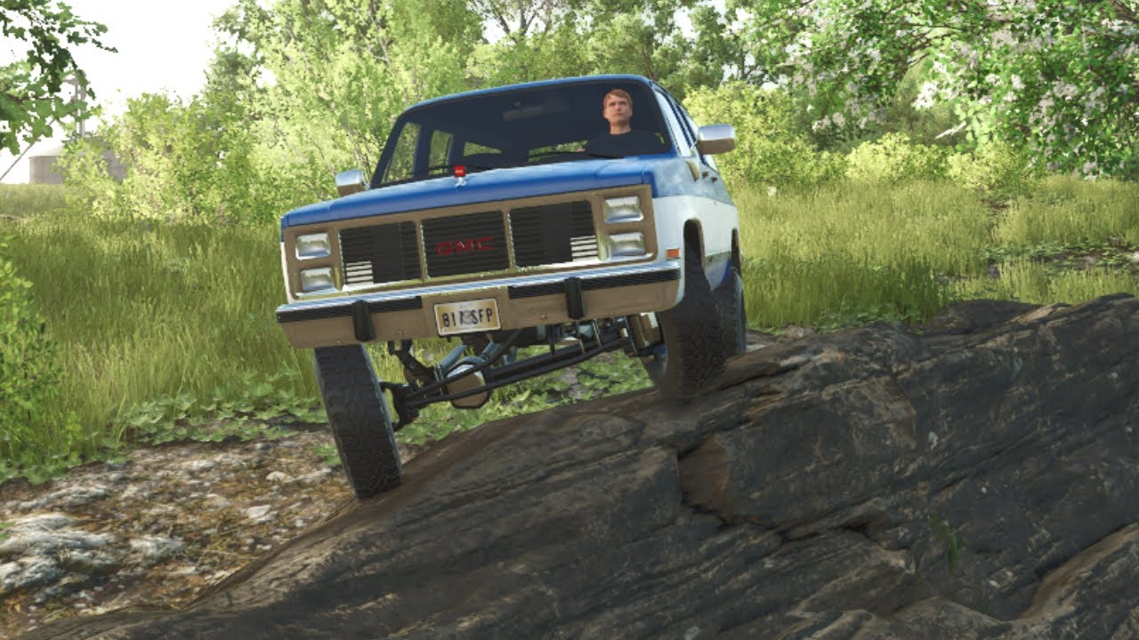 Off roading in 1981 GMC Suburban in FS 25