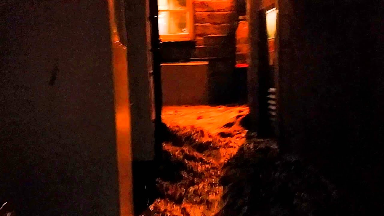 Staithes North Yorkshire flooding 4th January 2016