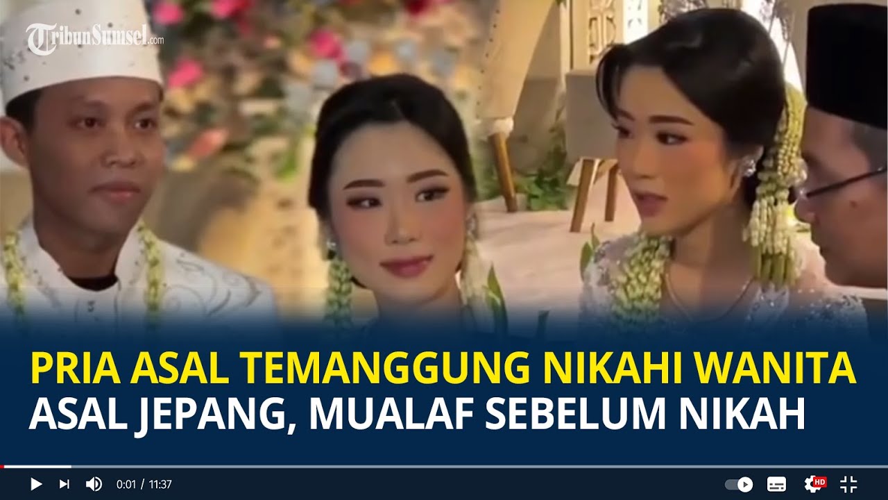 Viral Pria Asal Temanggung Nikahi Wanita Asal Jepang, Mualaf Sebelum Nikah