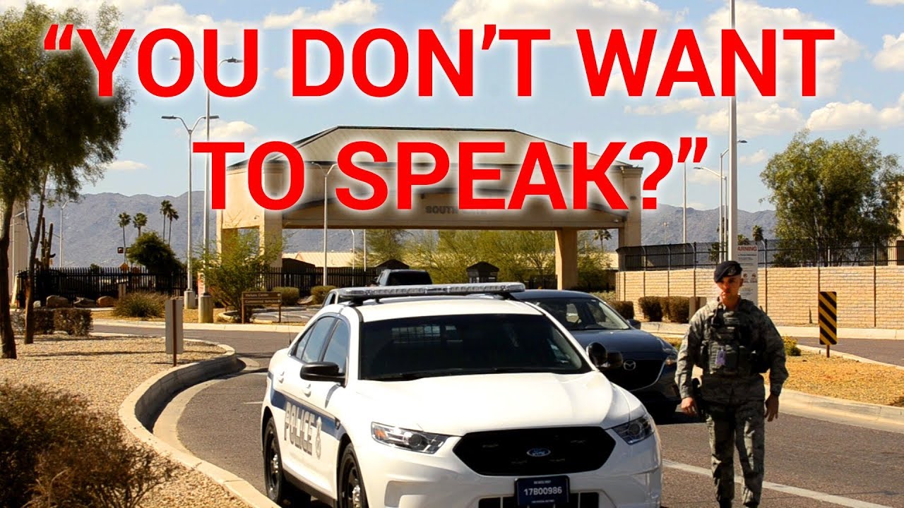 LUKE AIR FORCE BASE FIRST AMENDMENT AUDIT - ARIZONA AUDITOR/ SILENT CITIZEN/ JAMES FREEMAN