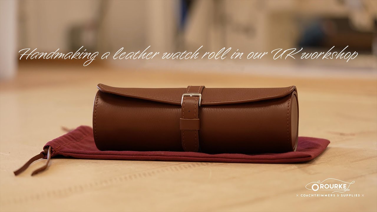 Leather Watch Roll Handmade In Our Workshop