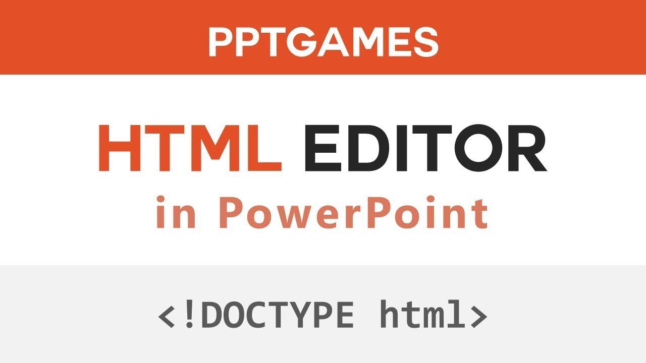 HTML Editor in PowerPoint
