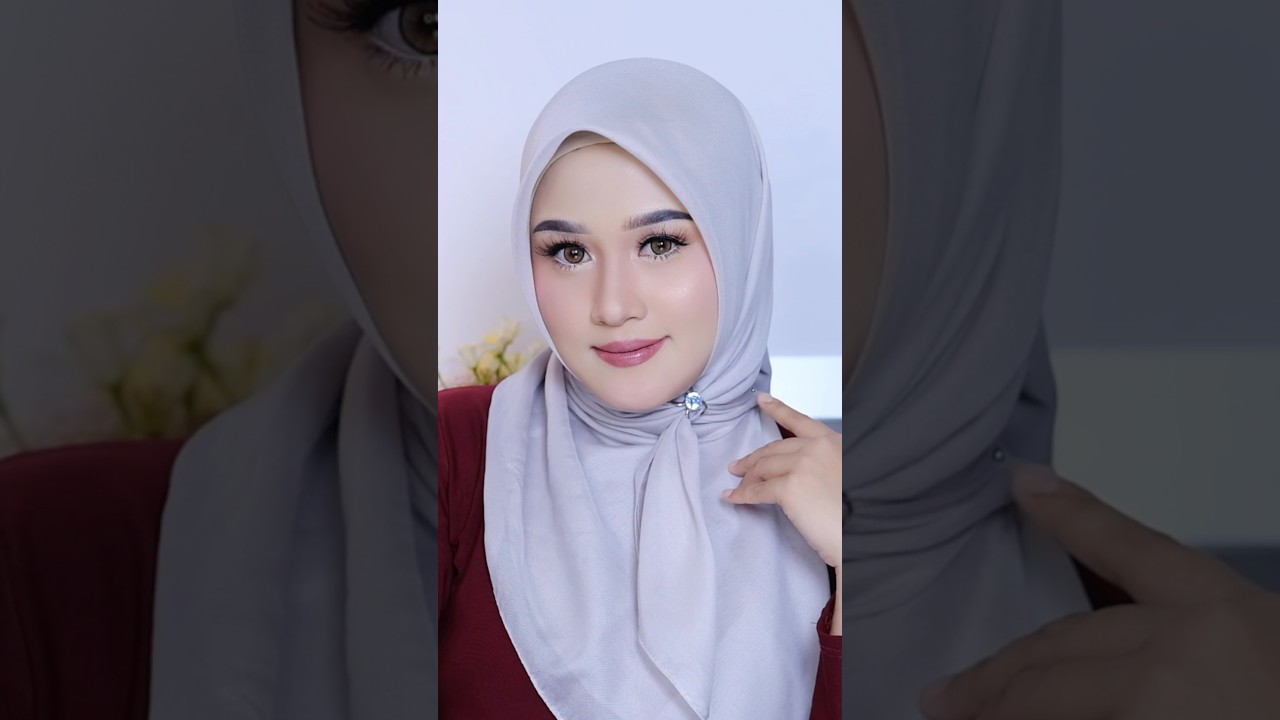 Cara Pakai Hijab Segi Empat Menutup Dada Simple Tapi Cantik 