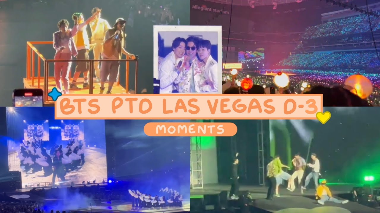 BTS PTD las vegas day 3 moments 💜 concert vlog