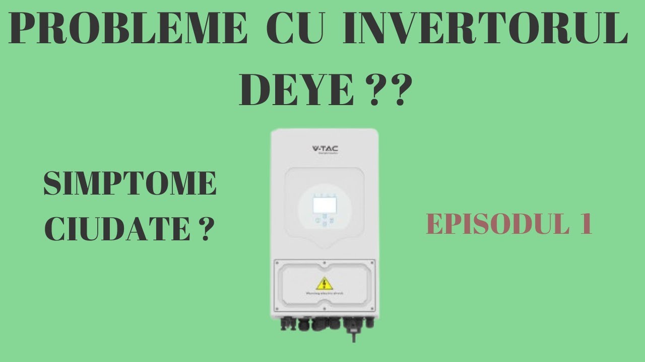 Probleme cu invertorul Deye 6kw , s-a stricat invertorul Deye oare ? Voi ce spuneti ?