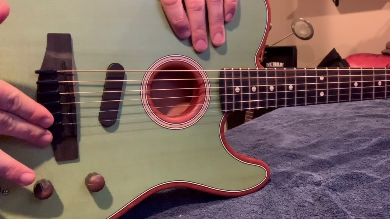 Fender Telecaster Acoustasonic fully reversible, but awesome, mods!