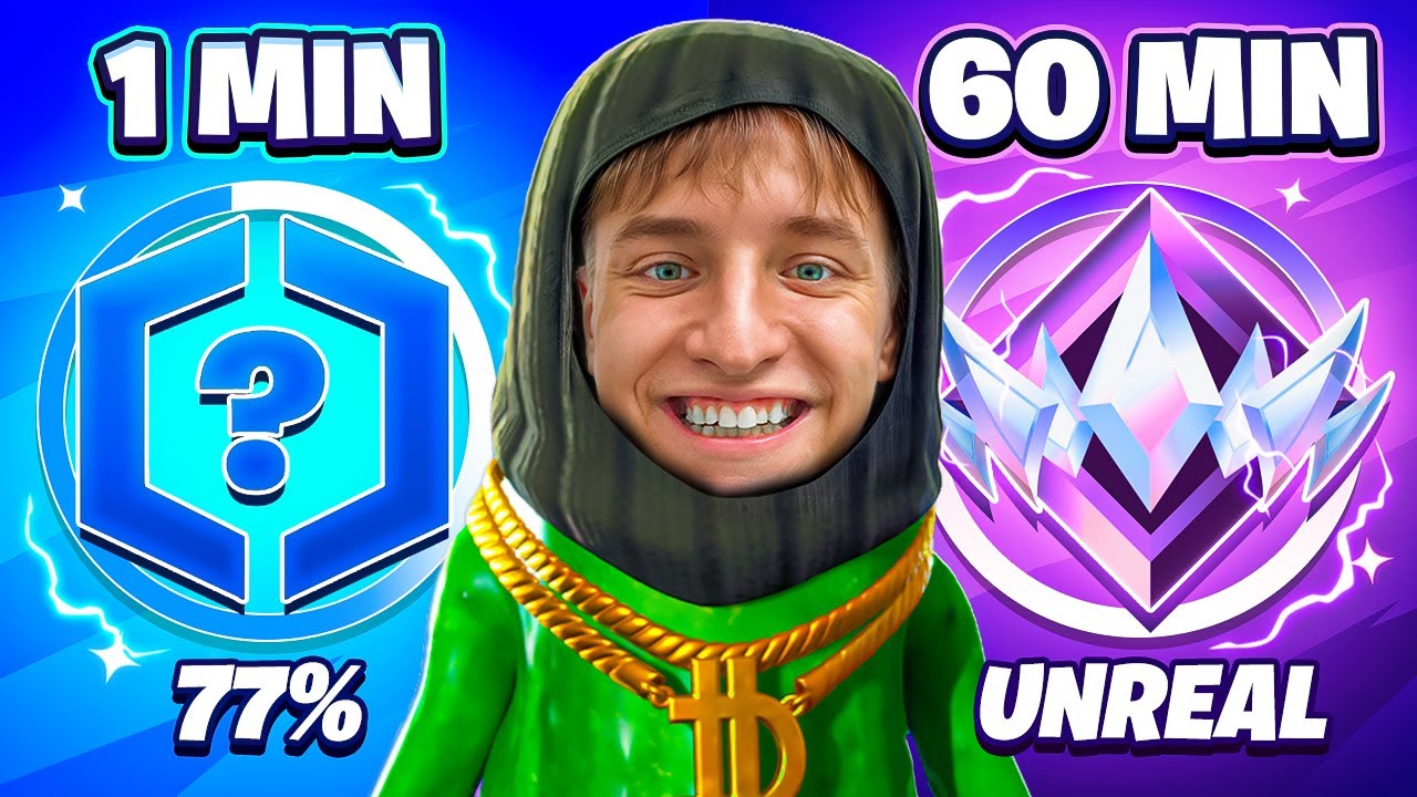 Kto Wbije WYŻSZĄ RANGĘ w 60 MINUT w Fortnite