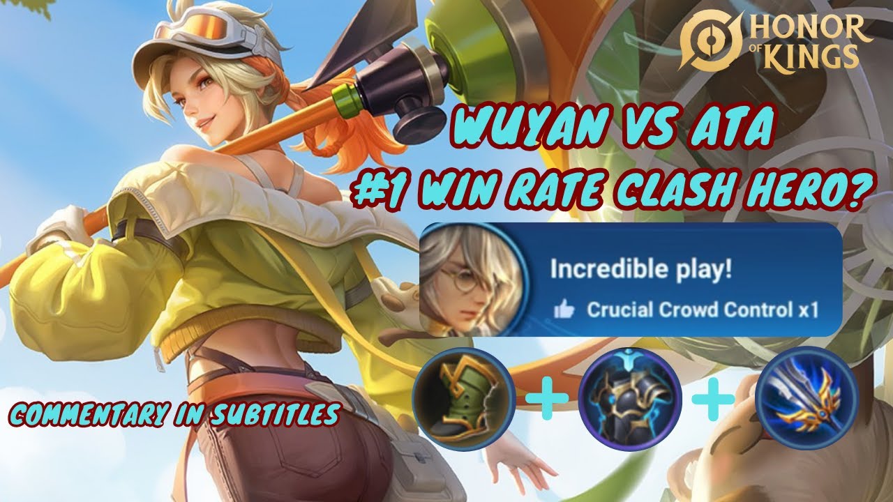 Wuyan VS Ata | Surprising Top HOK Win Rate Hero in Clash Lane – Try Her Now!