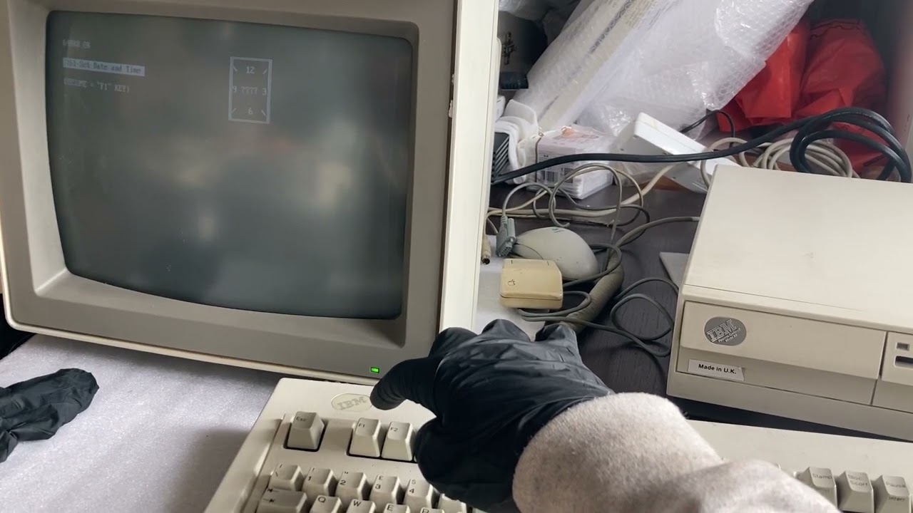 IBM computer 8086 8530  video test PART 1 of 2