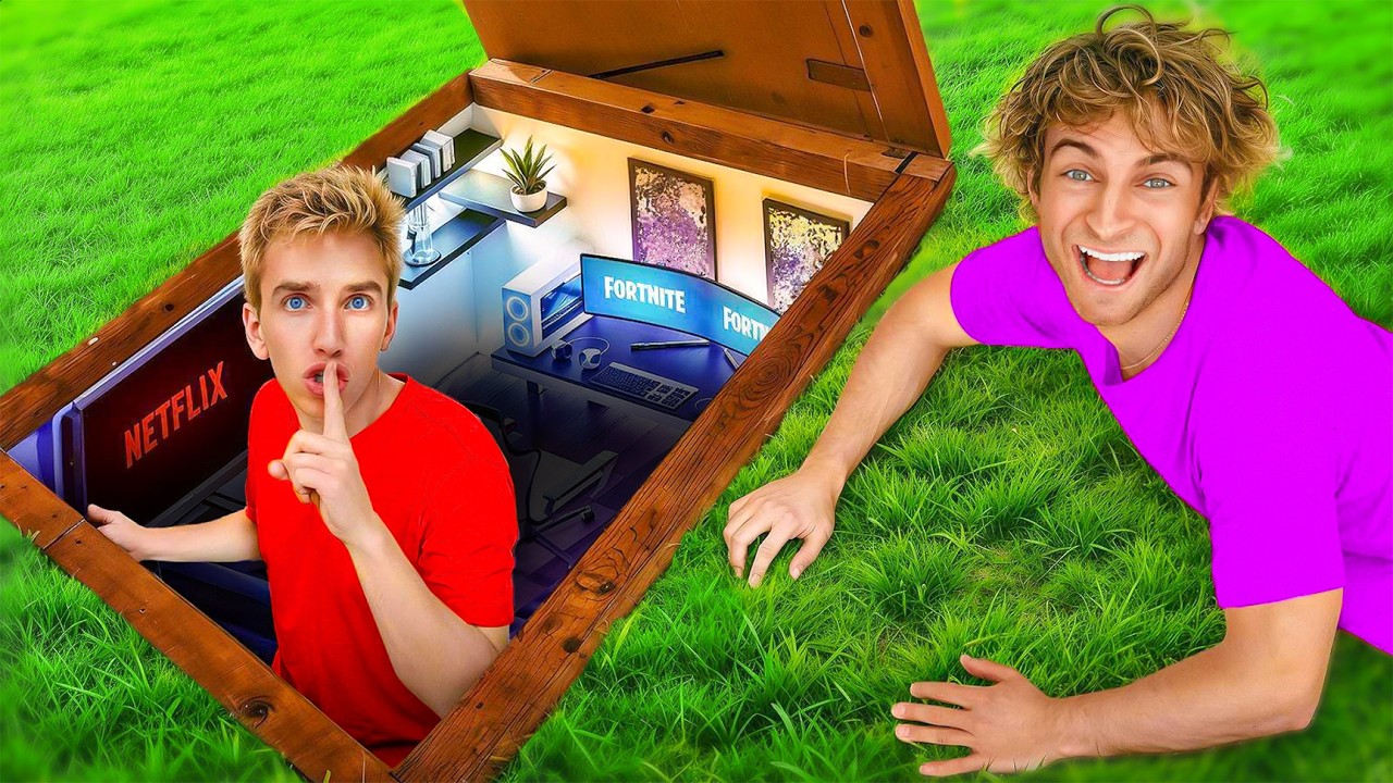 I Built 5 SECRET Rooms to Hide From TOPPER GUILD!!