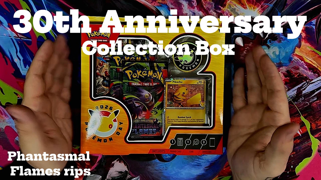 Открытие коллекционного бокса к 30-летию для сообщества #pokemon #tcg #community