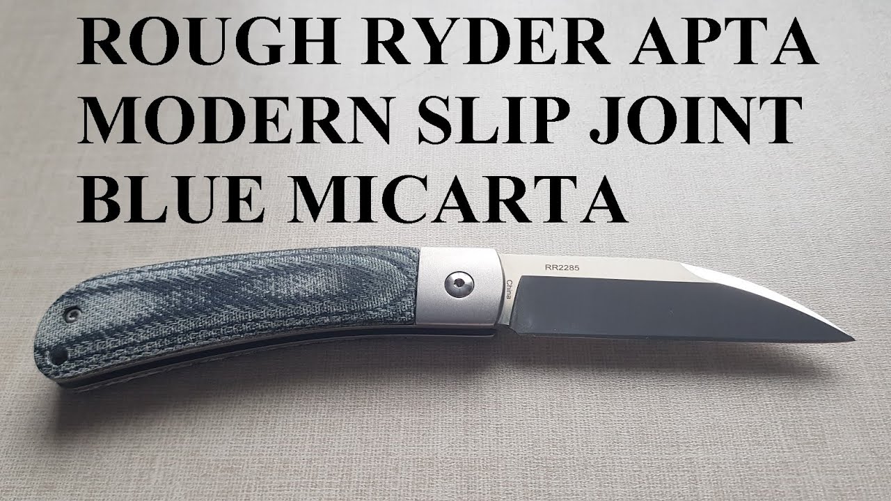ROUGH RYDER APTA BLUE MICARTA