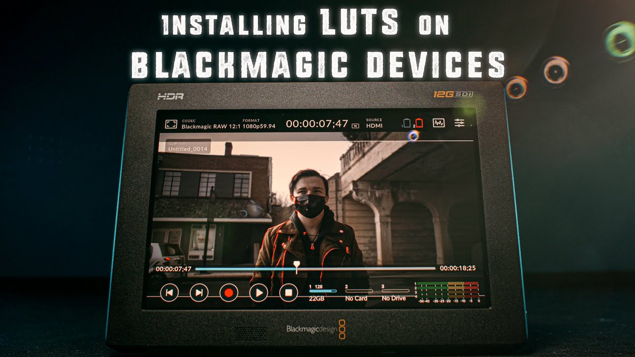 How to import LUTS on BMPCC Cameras AND the Blackmagic Video Assist 12G | Sigma FP | Lumix s5 & s1h