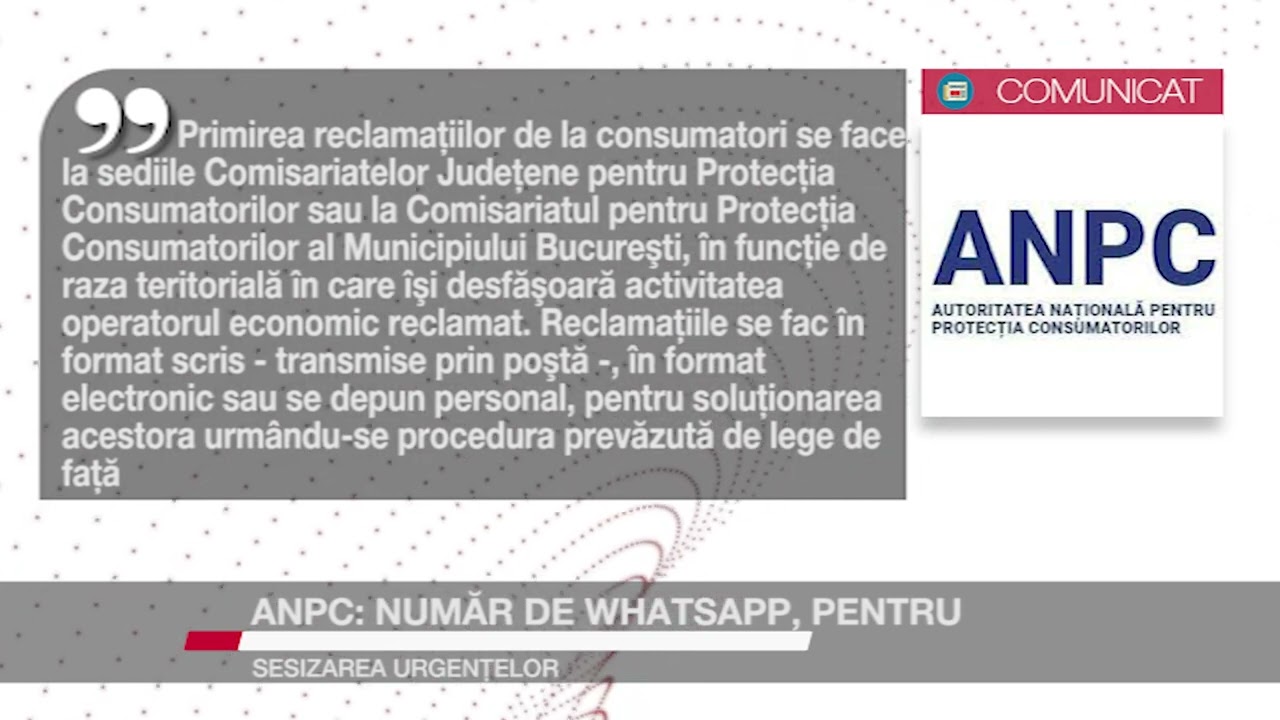 ANPC: număr de WhatsApp, pentru sesizarea urgențelor