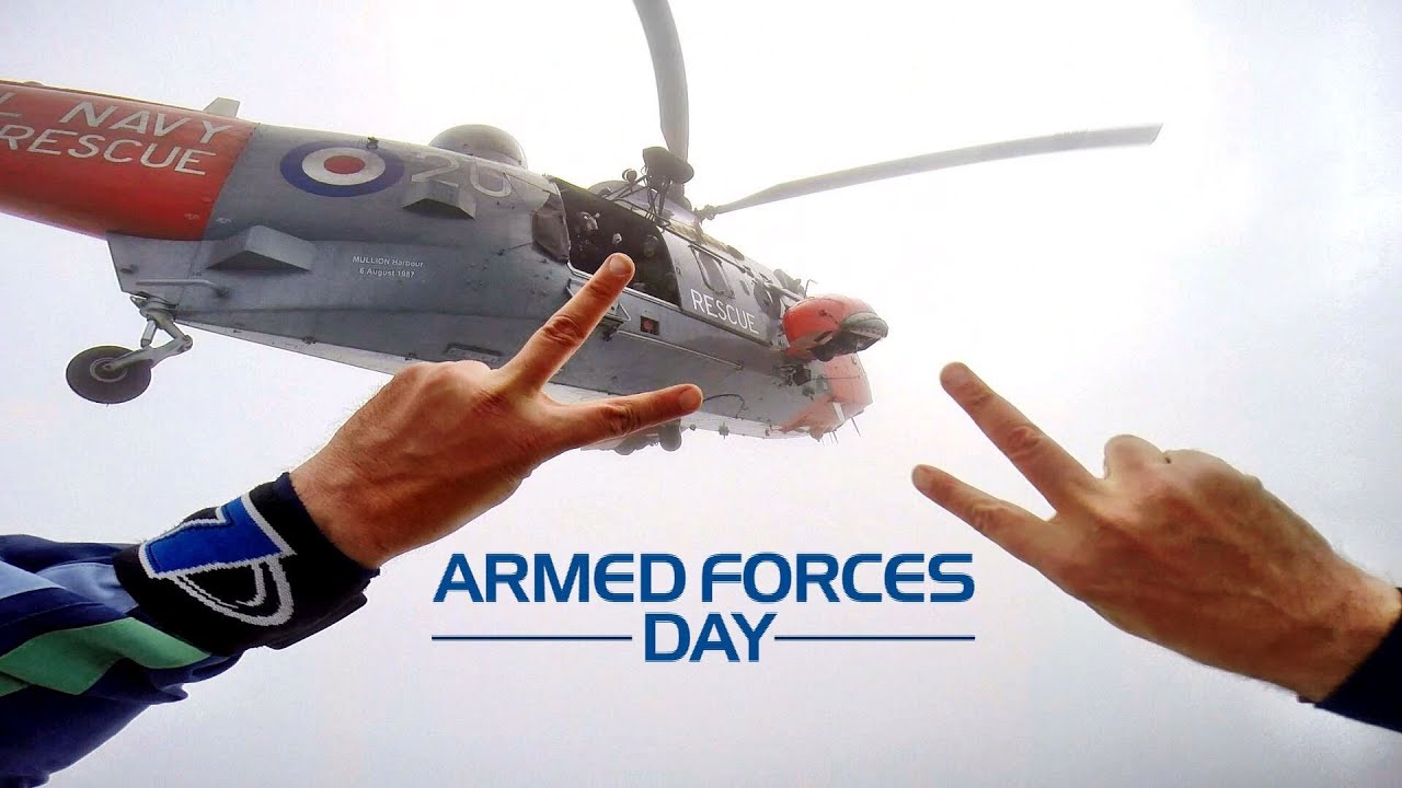Armed Forces Day | POV Headcam Parachute Jump