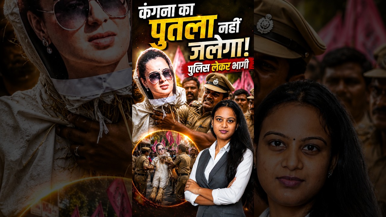Kangana Ranaut का पुतला नहीं जलेगा! Police लेकर भागी | Breaking News | Viral Video || TFI ||