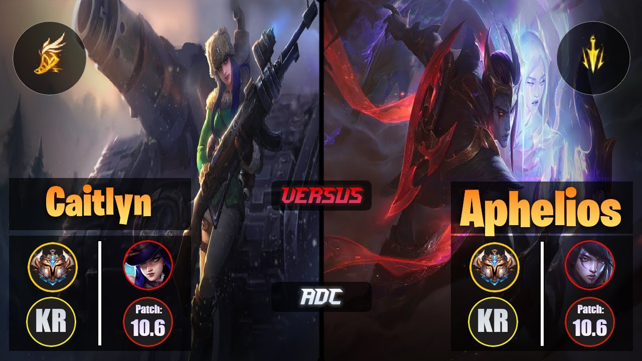 Challenger CAITLYN [Fleet Footwork] (ADC) VS  APHELIOS - Challenger KR Patch 10.6