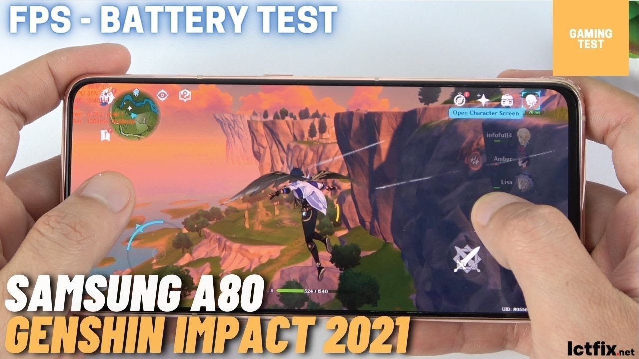 Samsung Galaxy A80 Genshin Impact Gaming test 2021 | Snapdragon 730, 8GB RAM