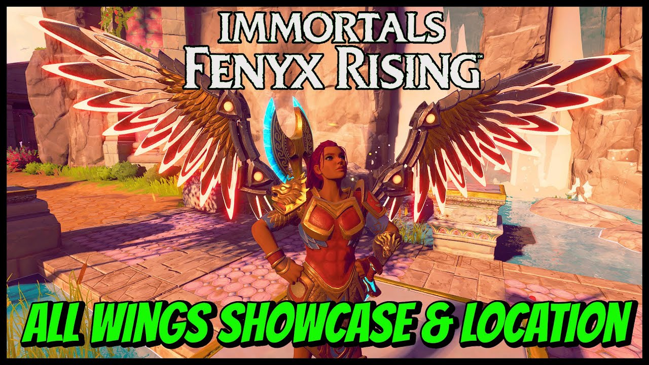 All Wings Showcase & Location I Immortals - Fenyx Rising