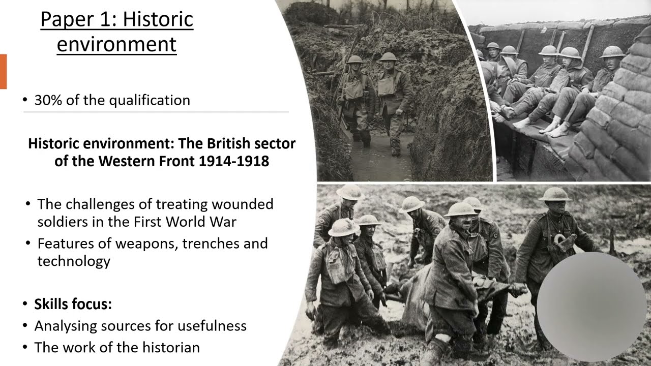 AHS Option subjects - History GCSE (1 year course and 2 year course)