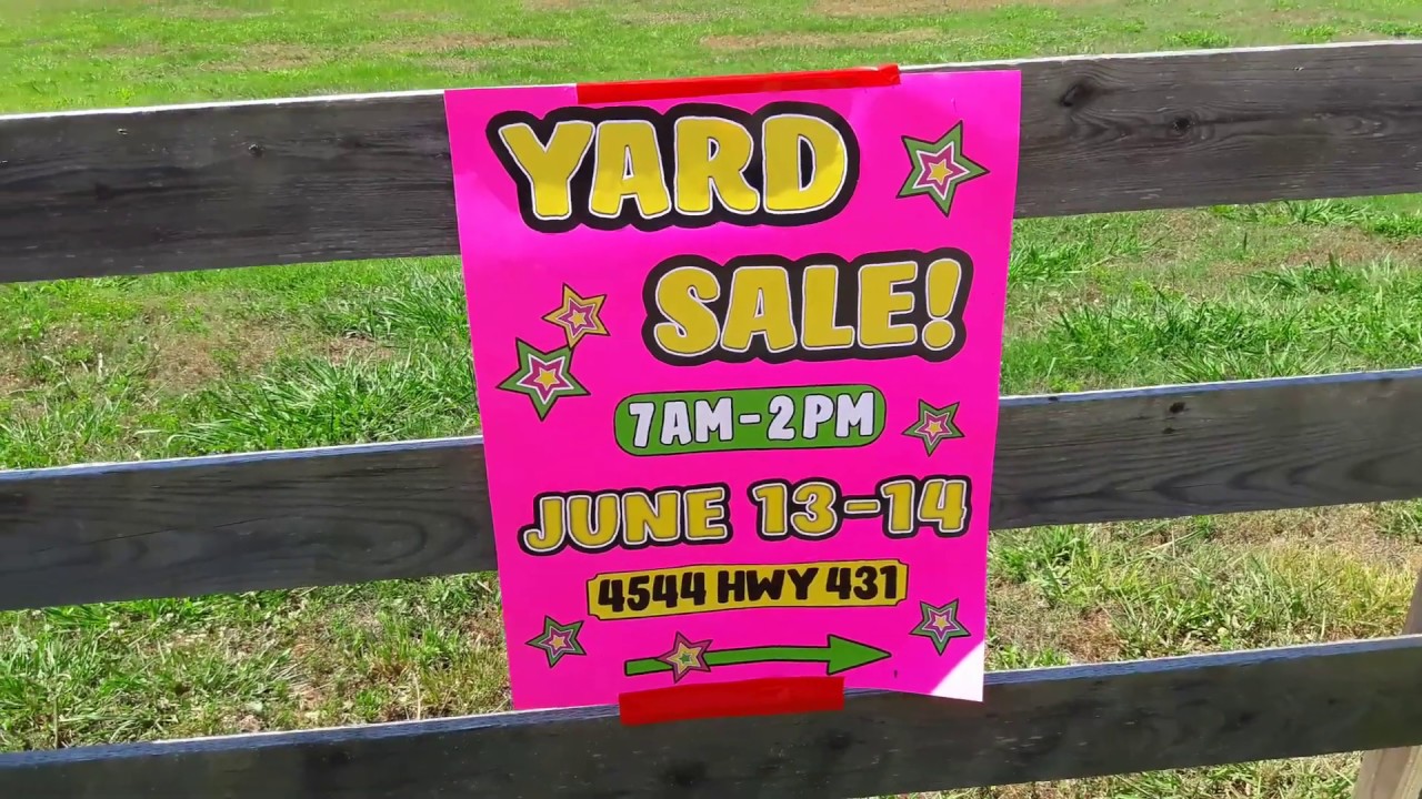 Hardison Mill Farm, family yard sale