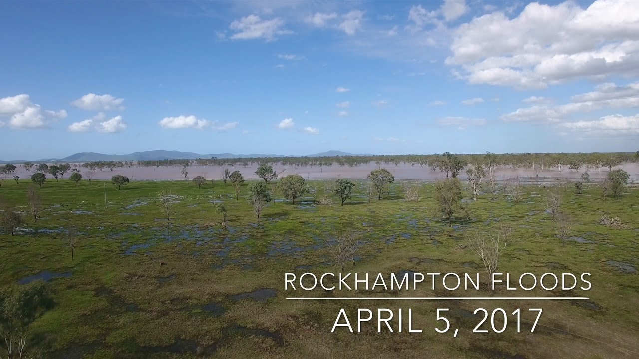 Our World by Drone in 4K - Rockhampton floods, 5 April 2017