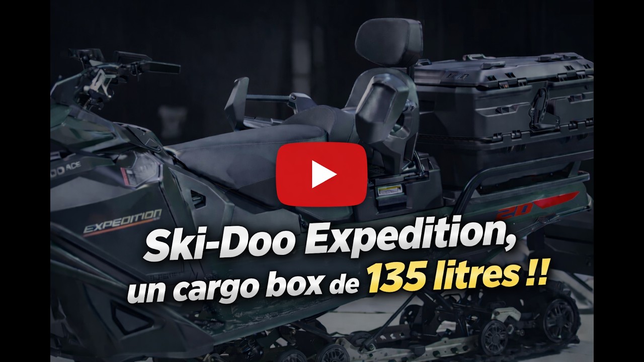 Ski-Doo Expedition, un cargo box de 135 litres!
