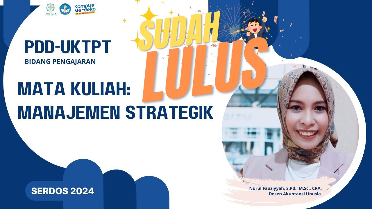 Video PDD UKTPT SERDOS SMART 2024 - SUDAH LULUS