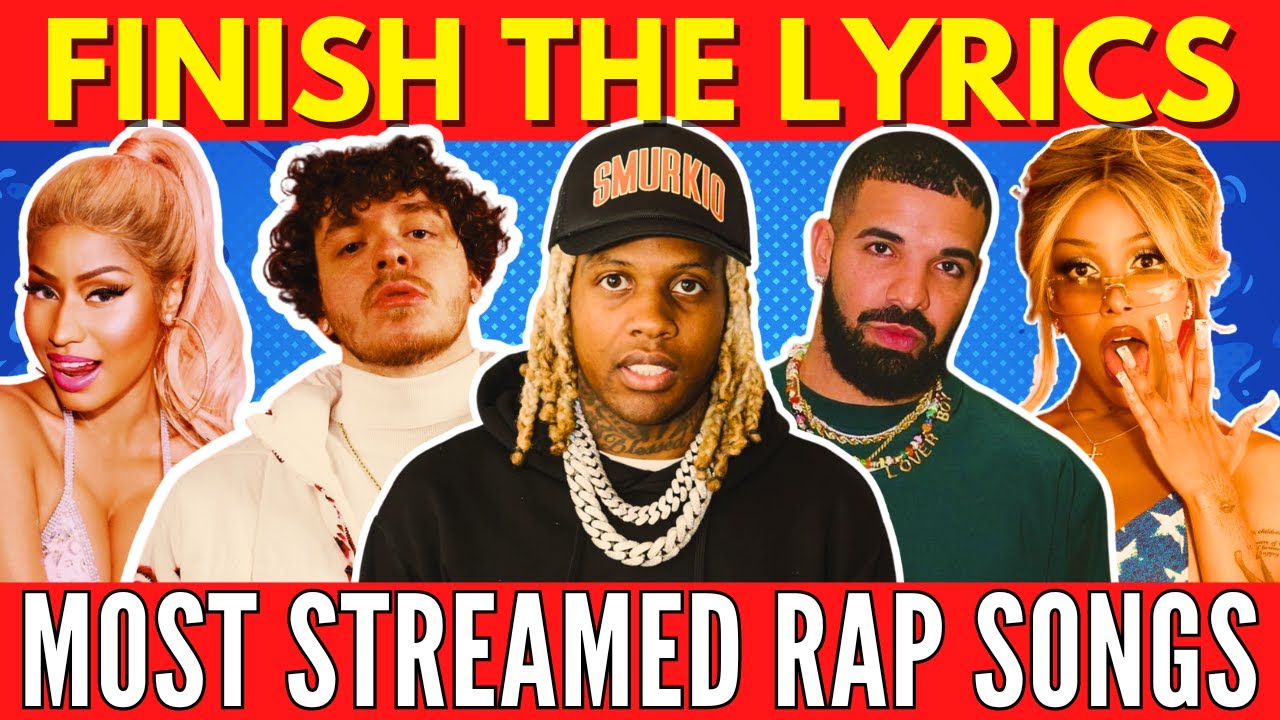 FINISH THE LYRICS - Most Streamed/Popular Rap Songs EVER 📀 Music Quiz 🎵 #2