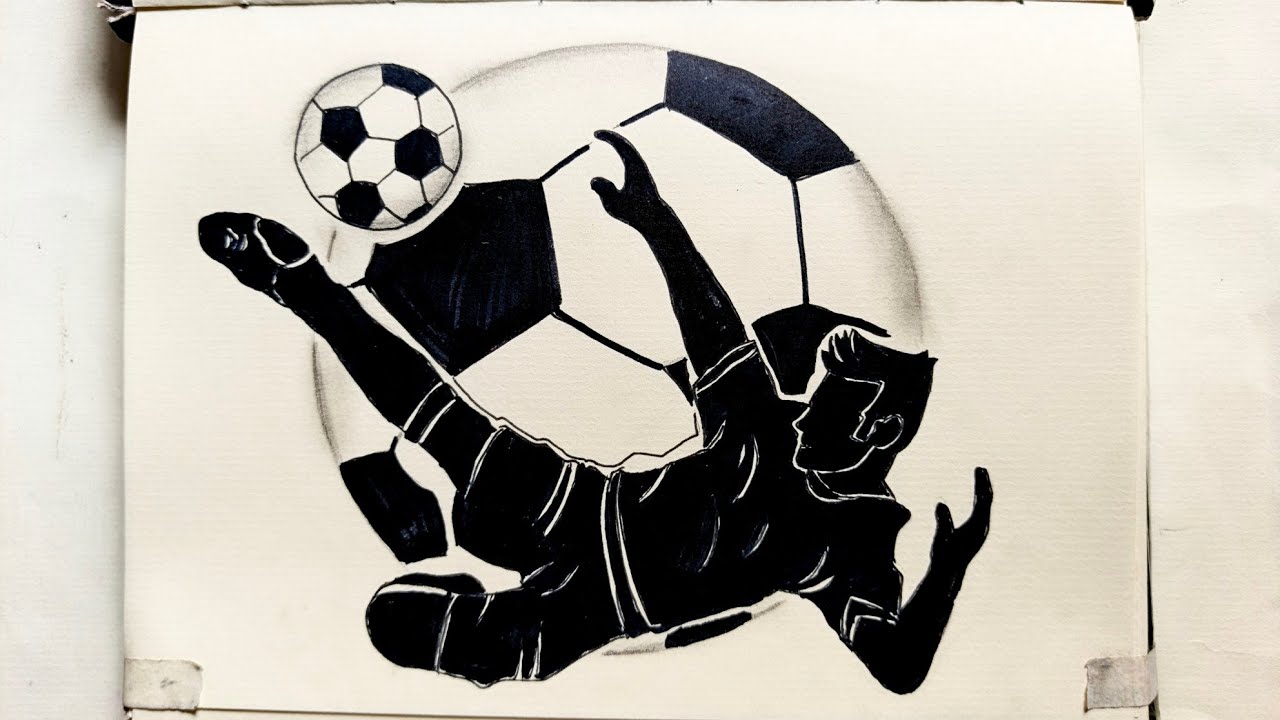 How To Draw A Football Player | step by step tutorial | FIFA World Cup 2026 drawing